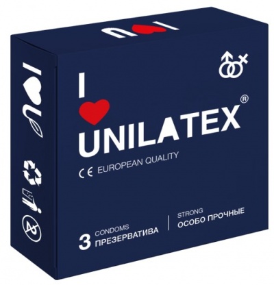 Презервативы Unilatex Extra strong Особопрочные 3 шт.
