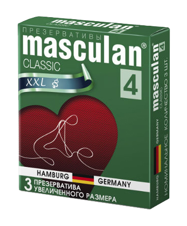 Презервативы Masculan XXL увеличенного размера 3 шт.