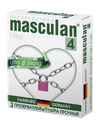 Презервативы Masculan Strong особопрочные 3 шт.