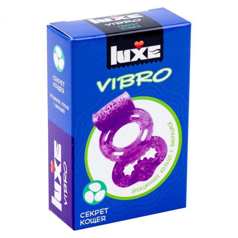 Виброкольцо Luxe Vibro Секрет Кощея+презерватив