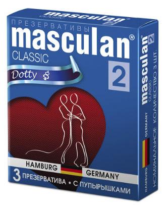 Презервативы Masculan 2 Classic с пупырышками 3 шт.