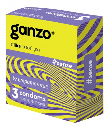 Презервативы Ganzo Thin супертонкие 3 шт.