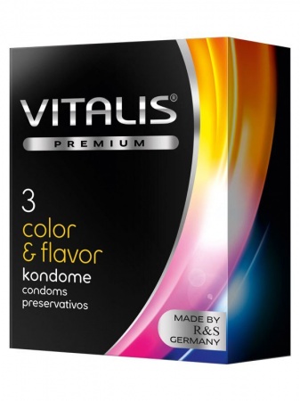 Презерватив Vitalis Color&Flavor 3 шт.