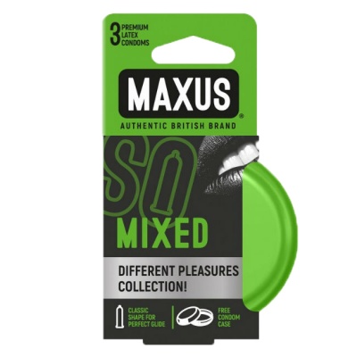 Презервативы Maxus Mixed ассорти 3 шт.