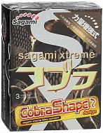 Презервативы с сужением у основания Sagami №3 Cobra 3 шт.