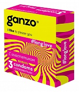 Презерватив Ganzo Long Love пролонгирующие 3 шт.