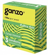 Презервативы Ganzo Thin супертонкие 3 шт.